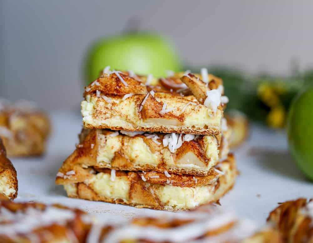 Easy Apple Cream Cheese Tart dessert recipe 