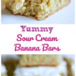 Yummy Sour Cream Banana Bars