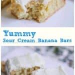 Yummy Sour Cream Banana Bars