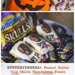 Butterfinger® Peanut Butter Cup Skulls Tombstone Treats