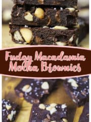 Fudgy Macadamia Mocha Brownies