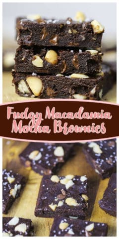 Fudgy Macadamia Mocha Brownies