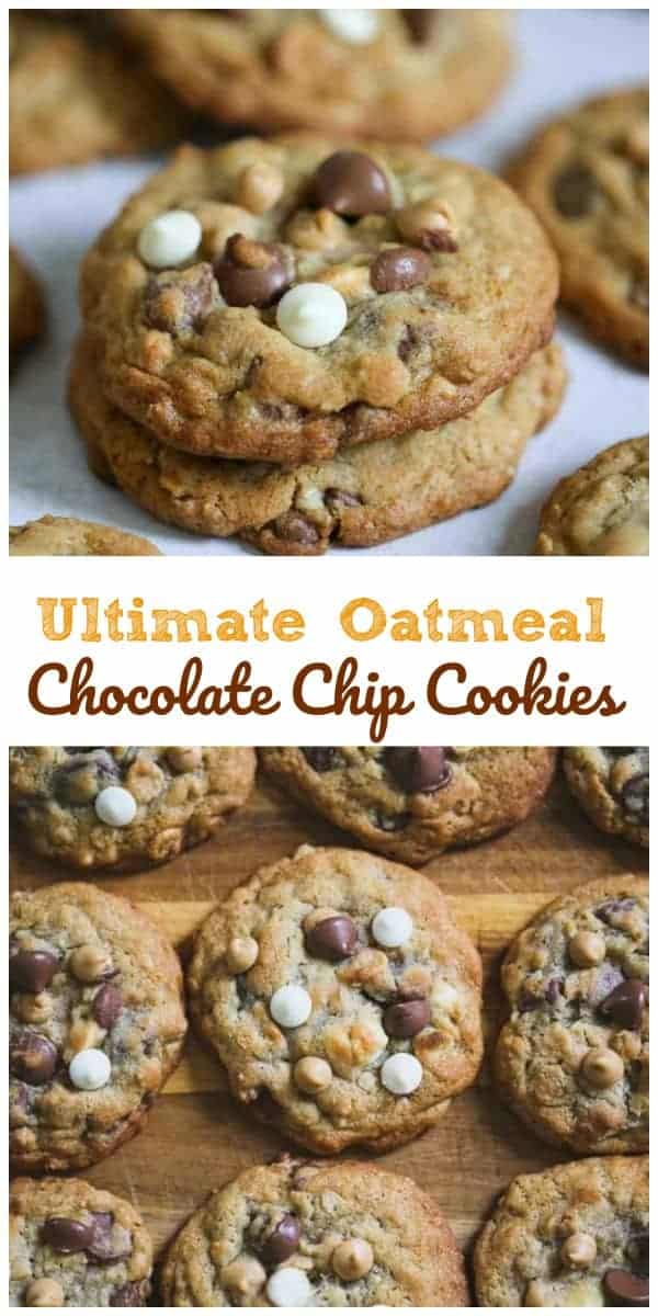 Ultimate Oatmeal Chocolate Chip Cookies