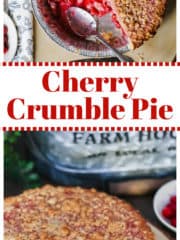 Cherry Crumble Pie