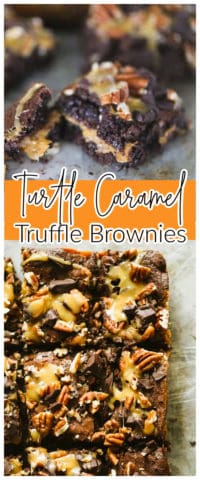Turtle Caramel Truffle Brownies