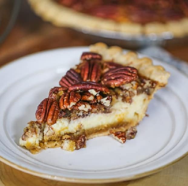 brown sugar pecan pie cheesecake recipe thanksgiving dessert