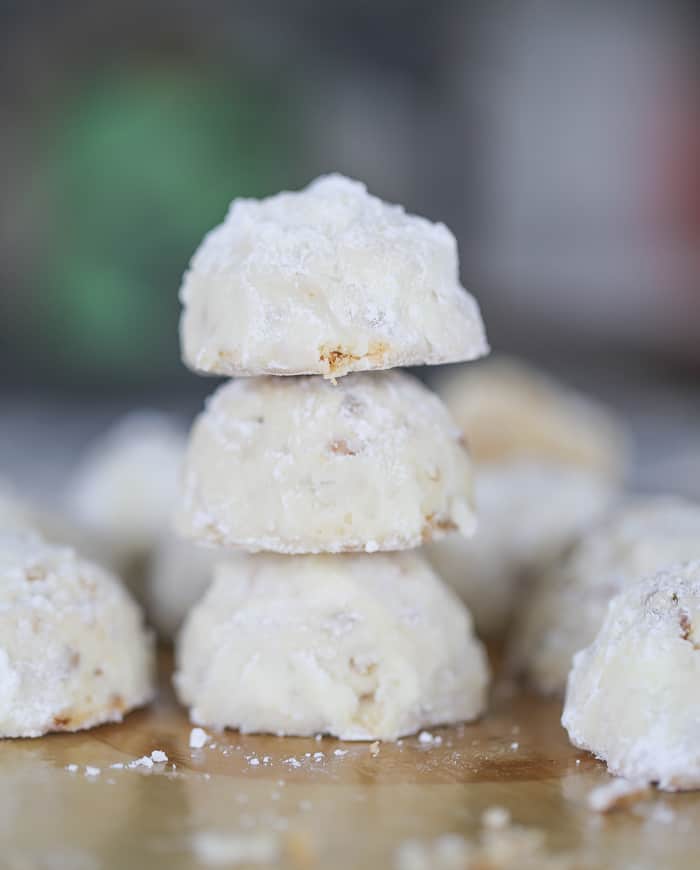 Butter Pecan Snowball Cookies