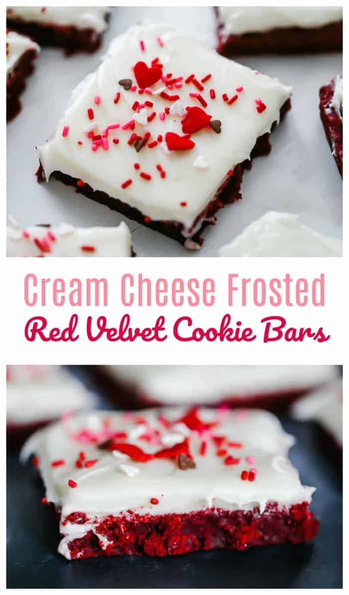 Red Velvet Cookie Bars
