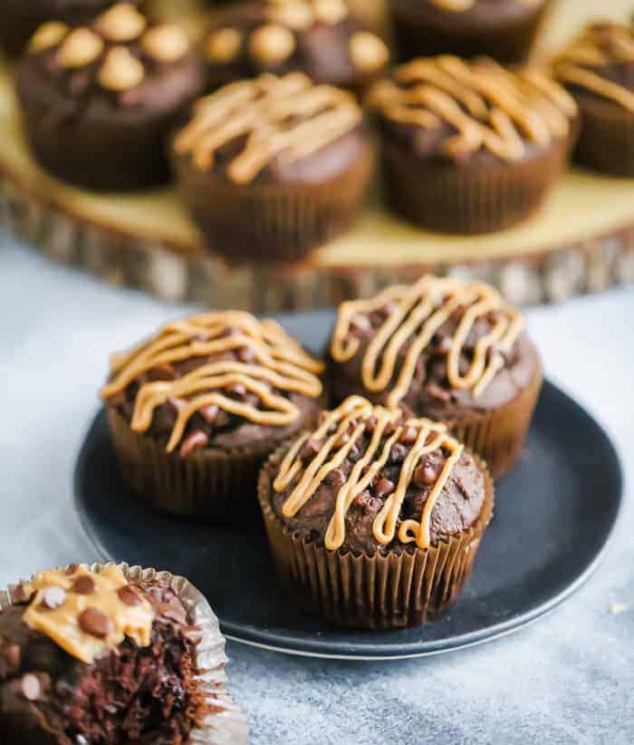 Chocolate Peanut Butter Muffins