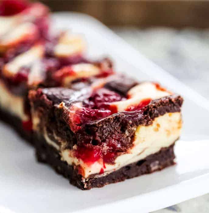 Cherry Cheesecake Swirl Brownies