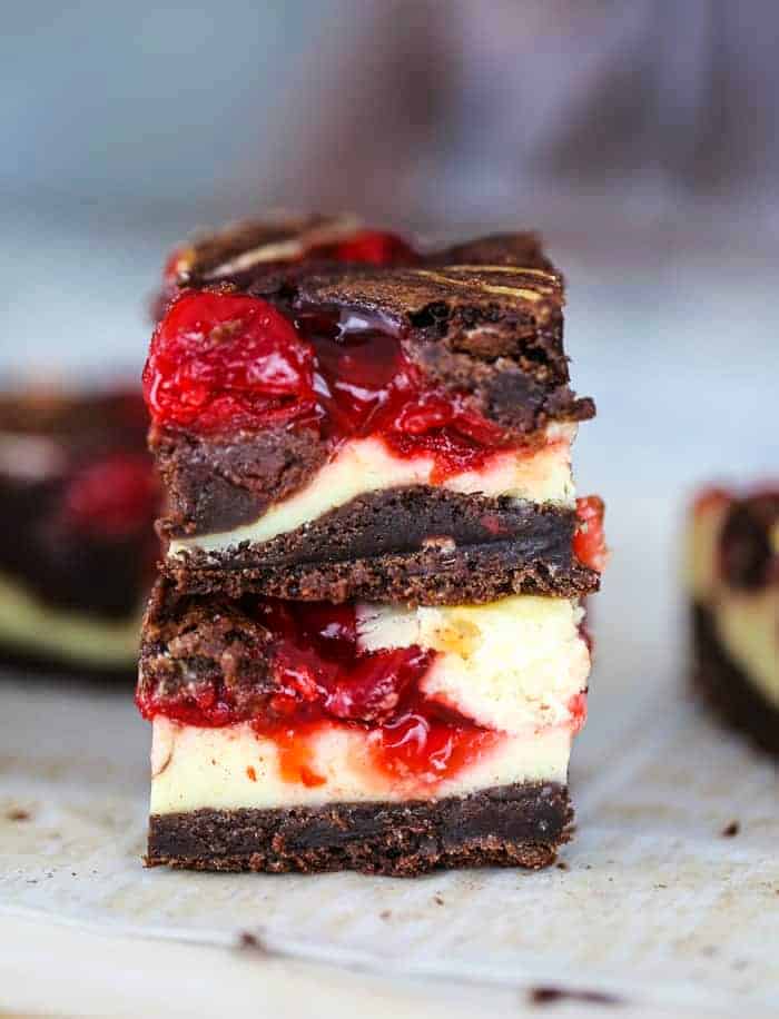 best easy homemade Cherry Cheesecake Swirl Brownies recipe 
