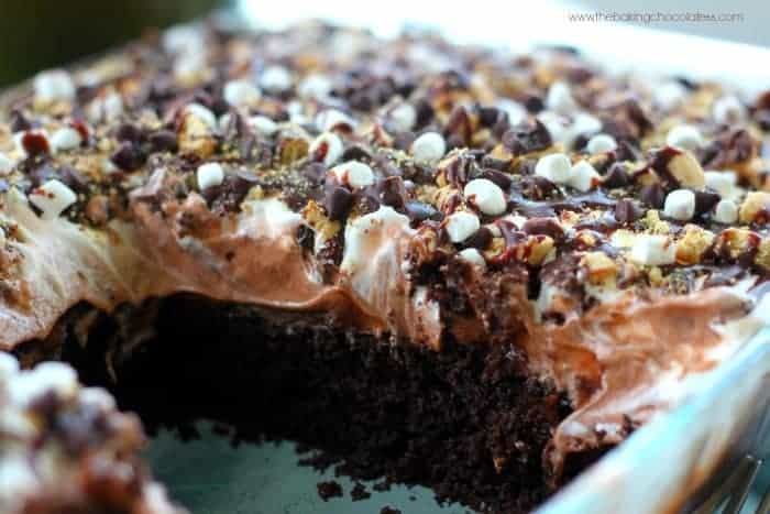 Chocolate Ganache S’More Cake - S’more Dessert
