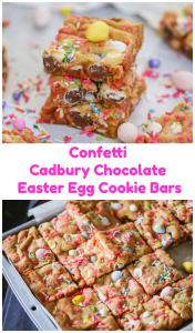 Sheet Pan Confetti Cadbury Chocolate Easter Egg Cookie Bars