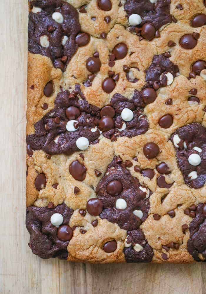 best brownie chocolate chip bars brookie bars recipe