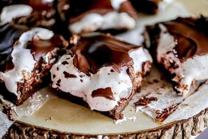 Chocolate layered Marshmallow fluff Brownies recipe