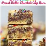 GF Healthy Birthday Peanut Butter Chocolate Chip Bars - Vegan Options
