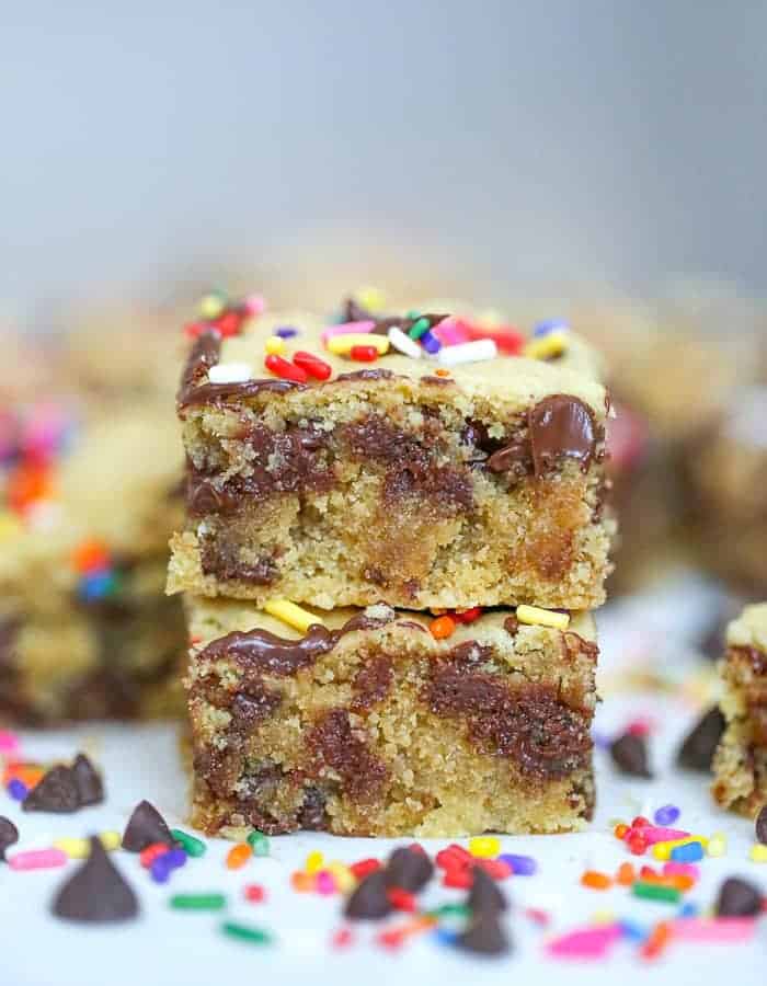 Healthy Peanut Butter Chocolate Chip Bars