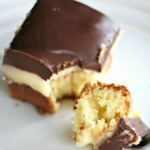 Boston Cream Poke Cake