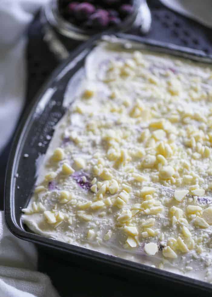 blueberry layered dessert - blueberry cheesecake lasagna