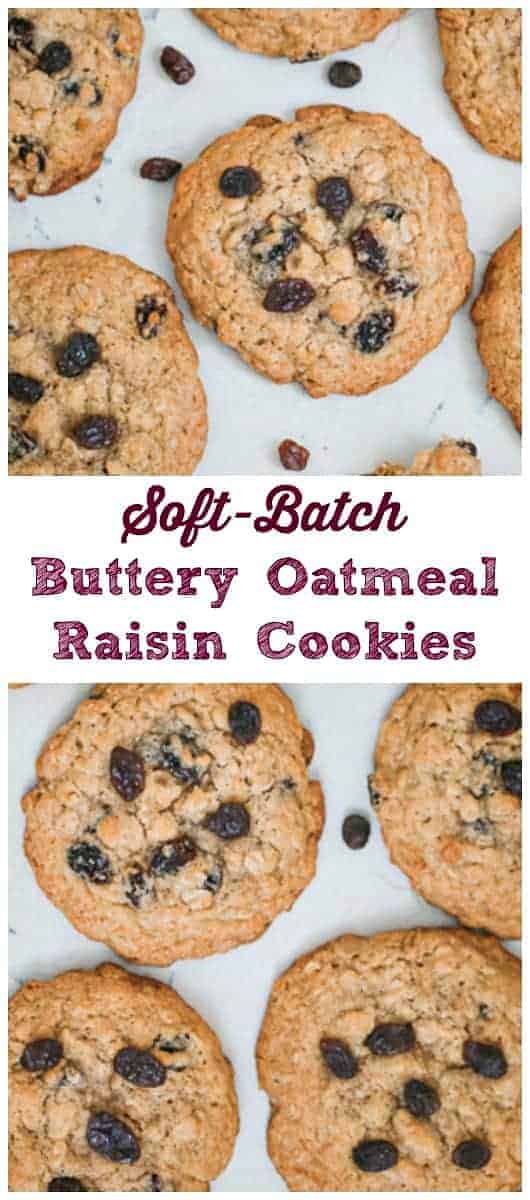Soft-Batch Buttery Oatmeal Raisin Cookies