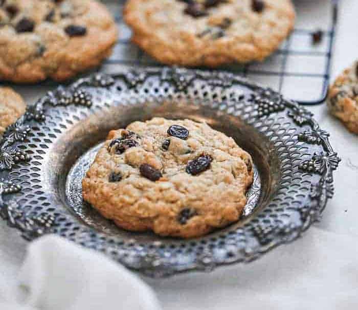 soft batch oatmeal raisin cookies