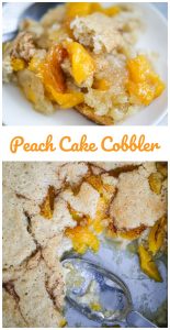Easy Peach Cake Cobbler