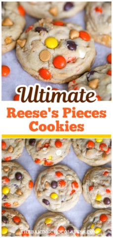 Reese's Pieces Cookies recipe peanut butter cookies with reese's pieces