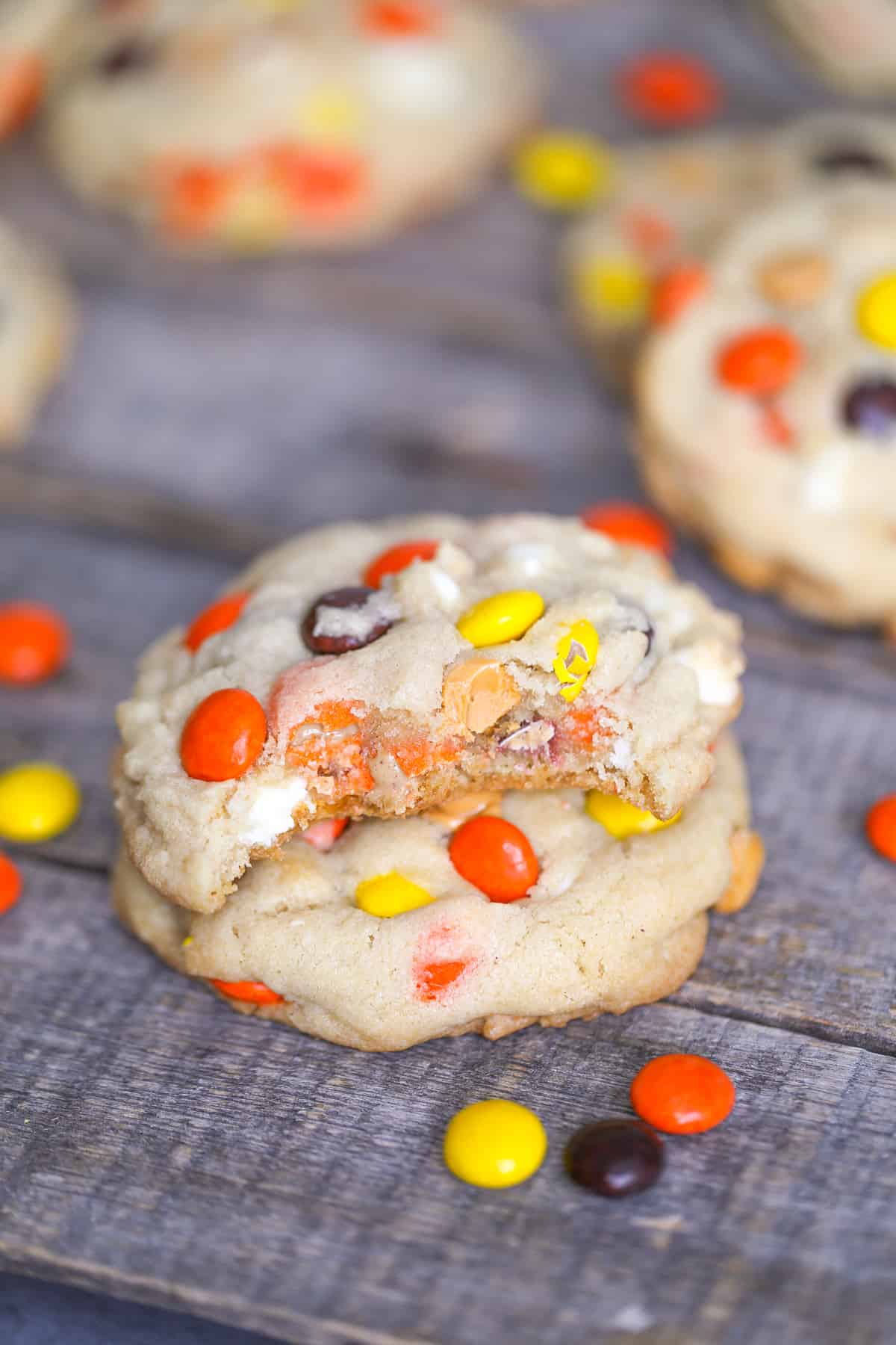 best easy peanut butter cookies with reese's pieces cookie recipe