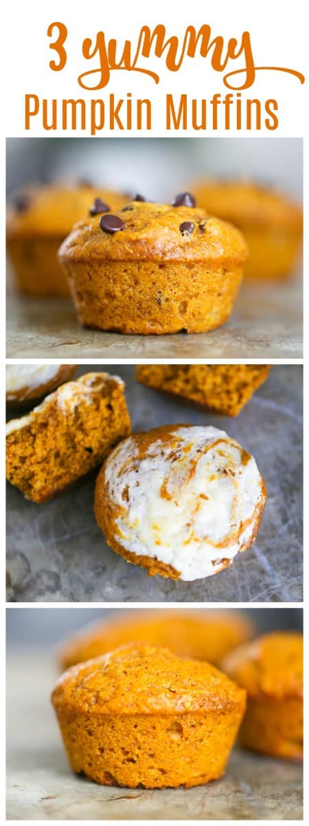 Yummy Pumpkin Muffins - Includes Cream Cheese Stuffed & Chocolate Chip