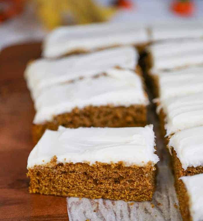 bars with cream cheese frosting