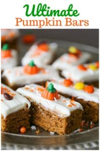 Ultimate Pumpkin Bars with Creamy Cream Cheese Frosting