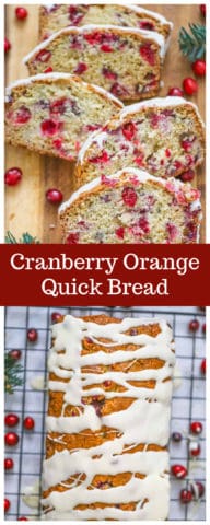 Cranberry Orange Quick Bread collage