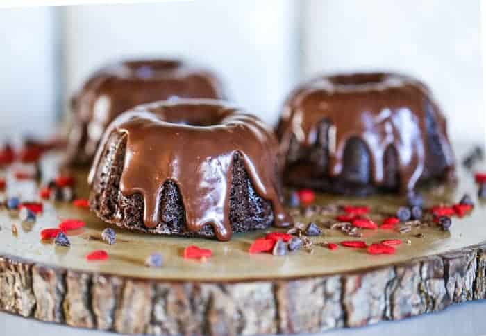 Chocolate Mini Bundt Cakes - Cashmere & Cocktails