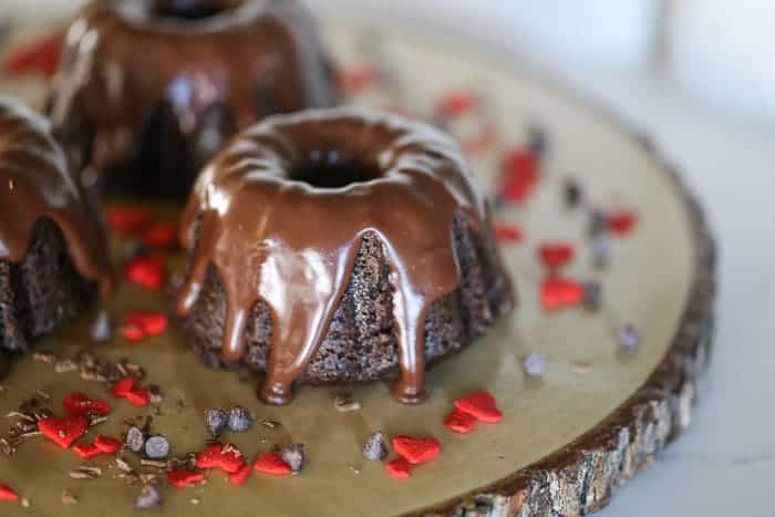 mini Chocolate Bundt Cakes