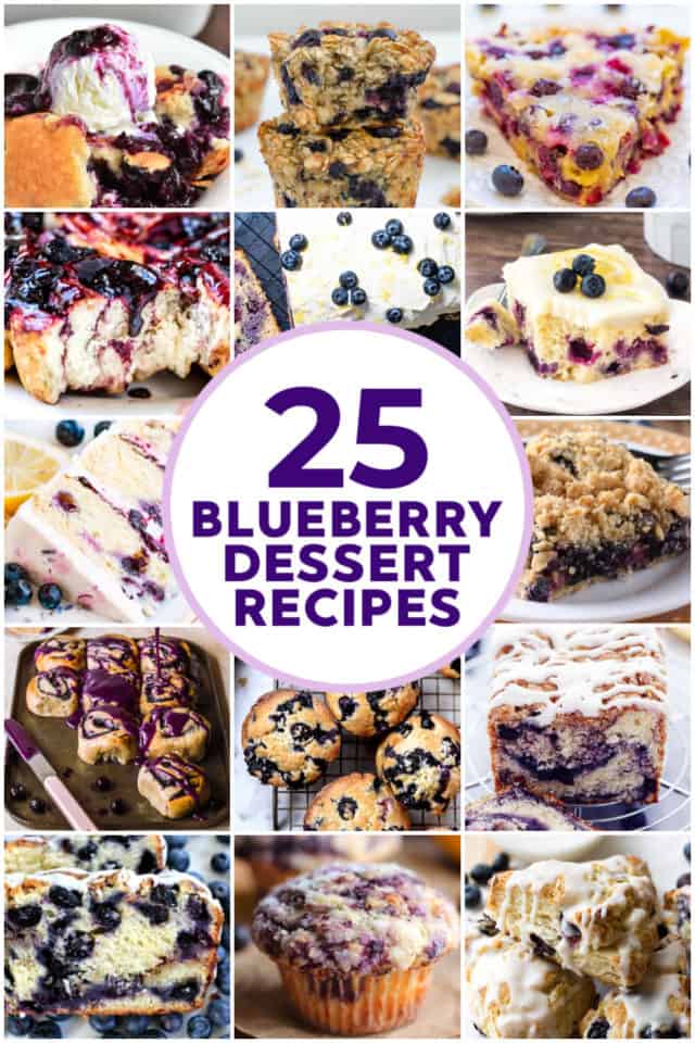 Blueberry Desserts - 25 Recipes Perfect for Baking - The Baking ChocolaTess