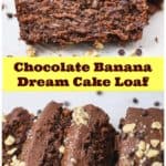 Chocolate Banana Dream Cake Loaf with Chocolate Walnut Frosting