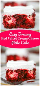 Easy Dreamy Red Velvet Cream Cheese Poke Cake