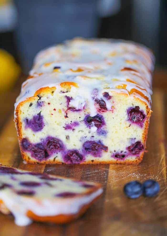 Lemon Blueberry Explosion Loaf @ The Baking ChocolaTess