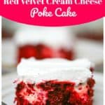 Easy Dreamy Red Velvet Cream Cheese Poke Cake