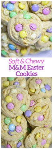 M&M Easter Cookies