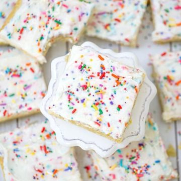 Birthday Confetti Frosted Sugar Cookie Bars