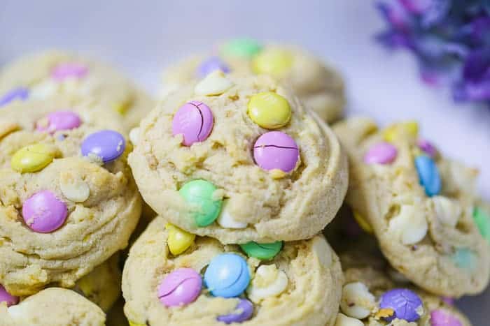 soft and chewy m&m cookies