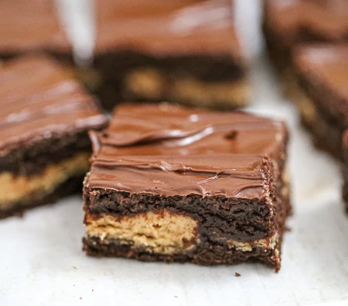 Peanut Butter Stuffed Brownies