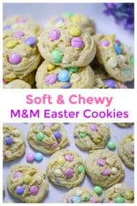 Soft & Chewy M&M Easter Cookies for Spring