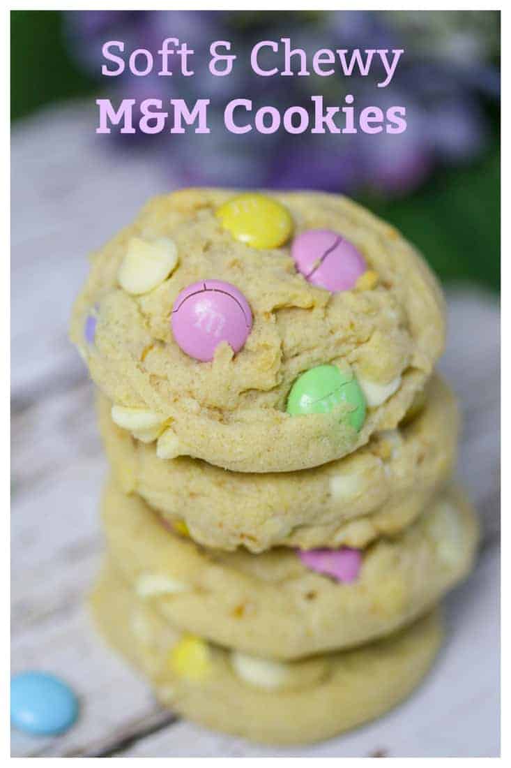 Soft & Chewy M&M Easter Cookies for Spring