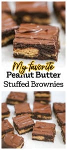 Peanut Butter Stuffed Brownie