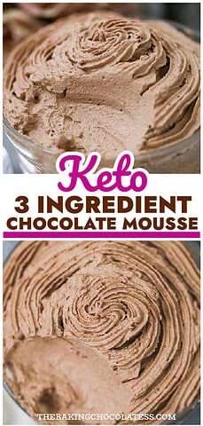 3 INGREDIENT CHOCOLATE MOUSSE