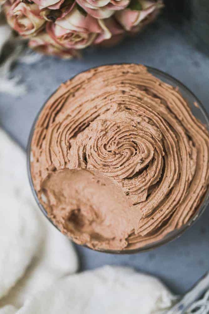image of chocolate mousse that's keto