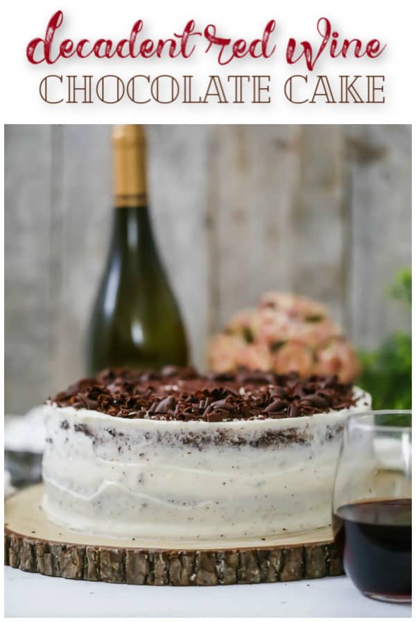 Decadent Red Wine Chocolate Cake