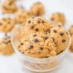 Healthy Chocolate Chip Cookie Dough Balls - GF option